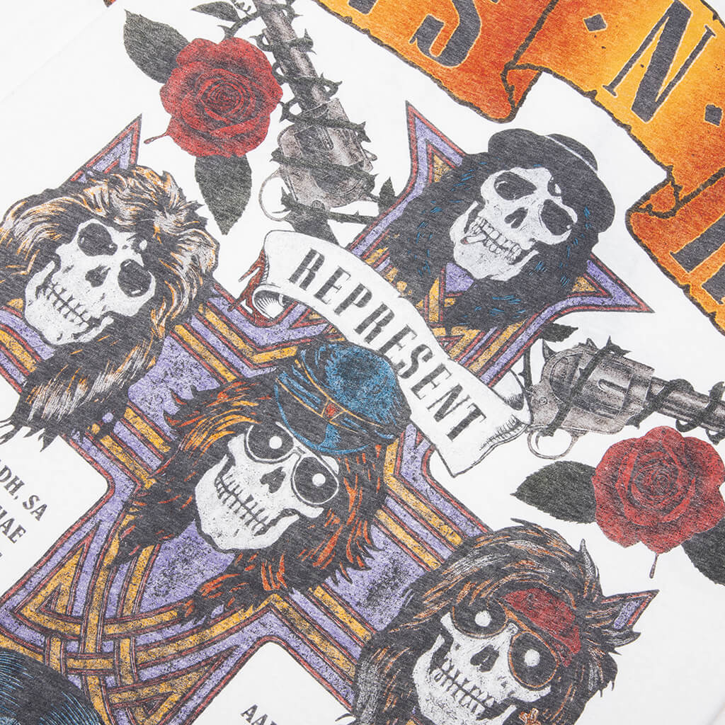 Represent x Guns N' Roses Tour T-Shirt - Flat White - Image 6