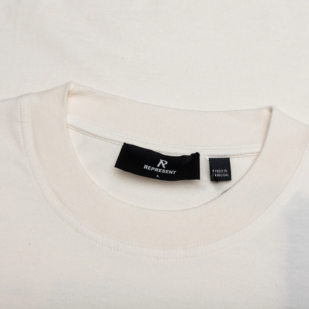 Grand Vintage Hand Drawn T-Shirt - Aged White - Image 3
