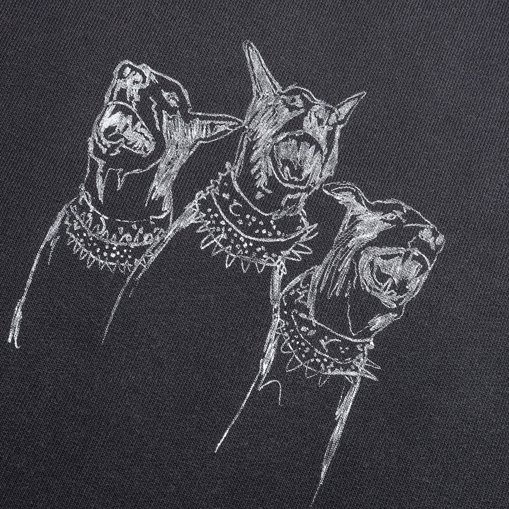 Hand Drawn Thoroughbred Dogs Hoodie - Aged Black - Image 3