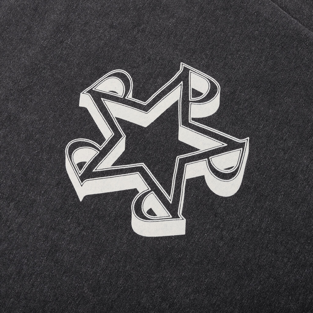 Initial Star T-Shirt - Vintage Grey - Image 3