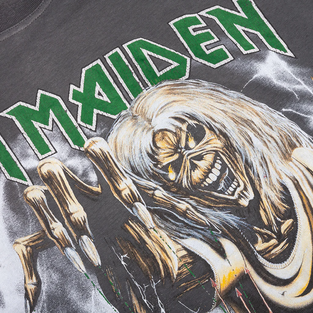 Represent x Iron Maiden Number Of Beast T-Shirt - Sunfade Grey - Image 3