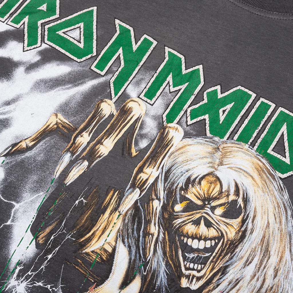 Represent x Iron Maiden Number Of The Beast Long Sleeve T-Shirt - Sunfade Grey - Image 3