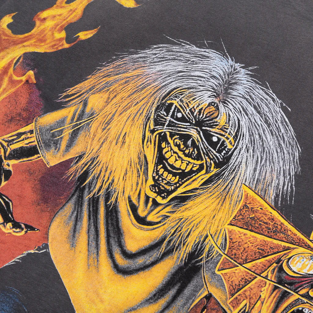 Represent x Iron Maiden Number Of The Beast Long Sleeve T-Shirt - Sunfade Grey - Image 5