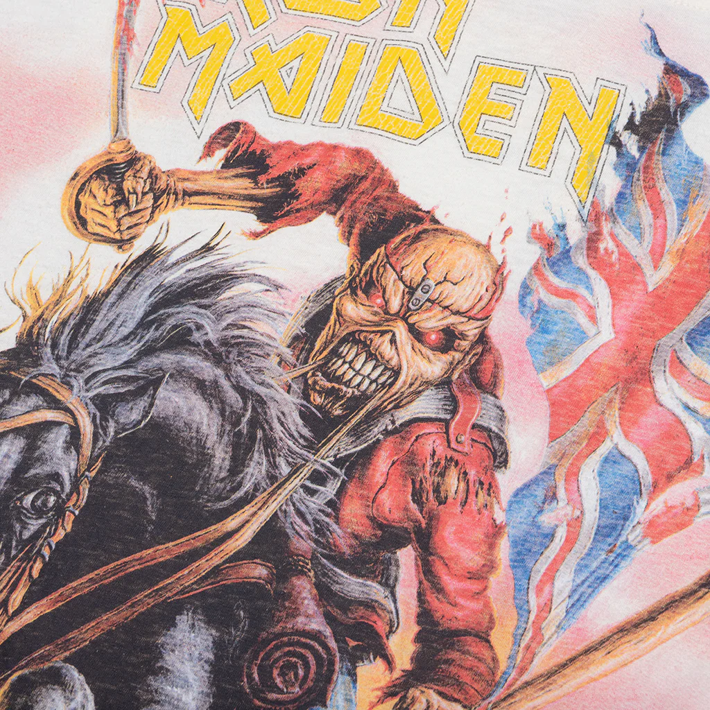 Represent x Iron Maiden Steed T-Shirt - Flat White - Image 3