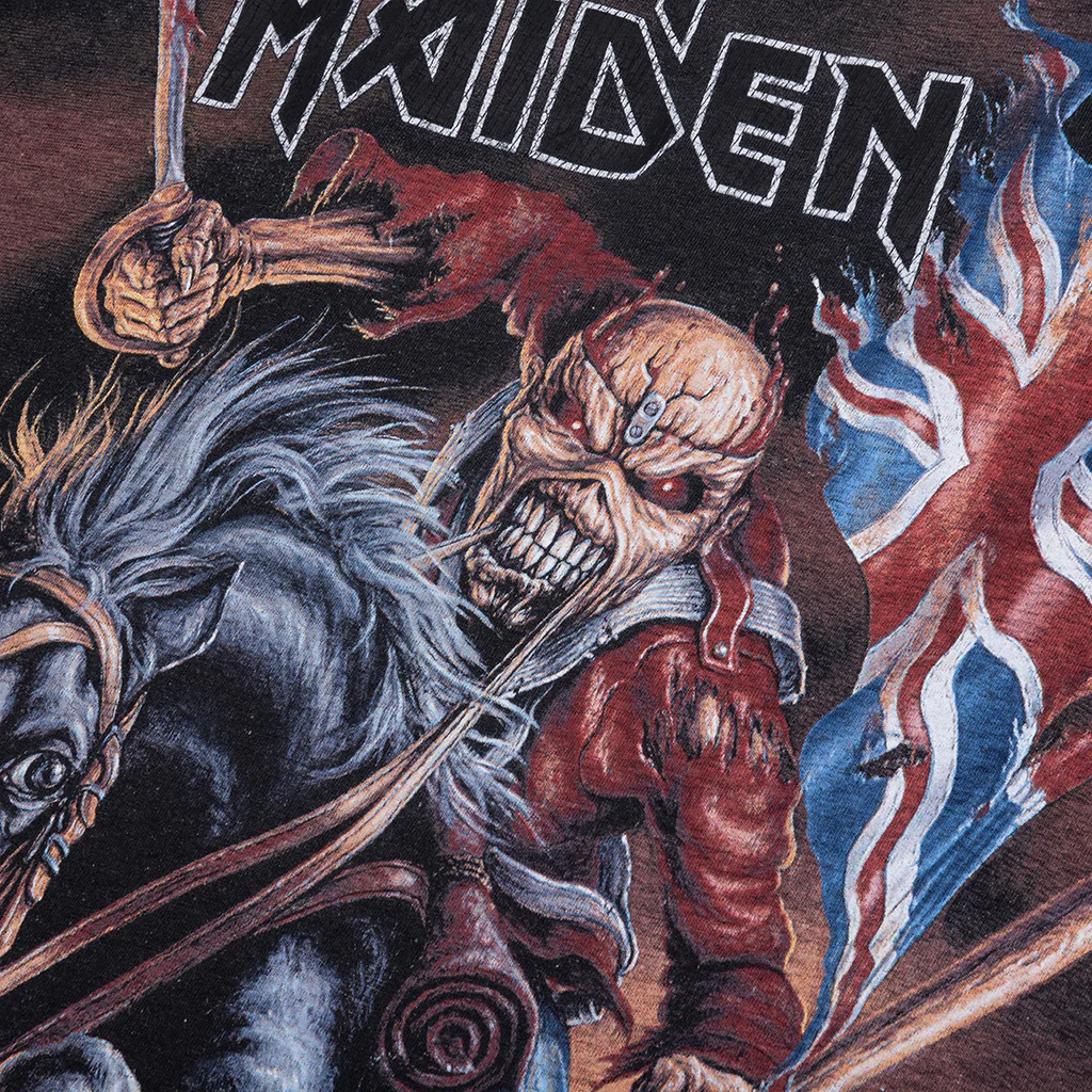 Represent x Iron Maiden Steed T-Shirt - Stained Black - Image 3