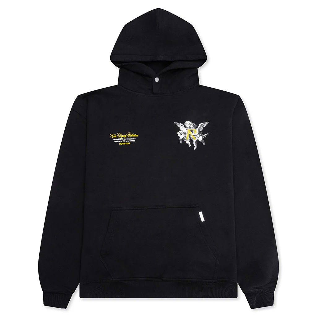 Legacy Cherubs Hoodie - Jet Black