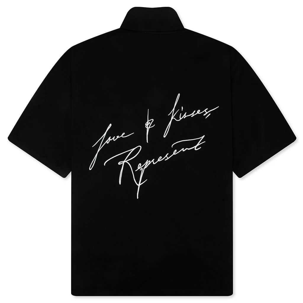 Love And Kisses Resort Shirt - Jet Black - Image 2