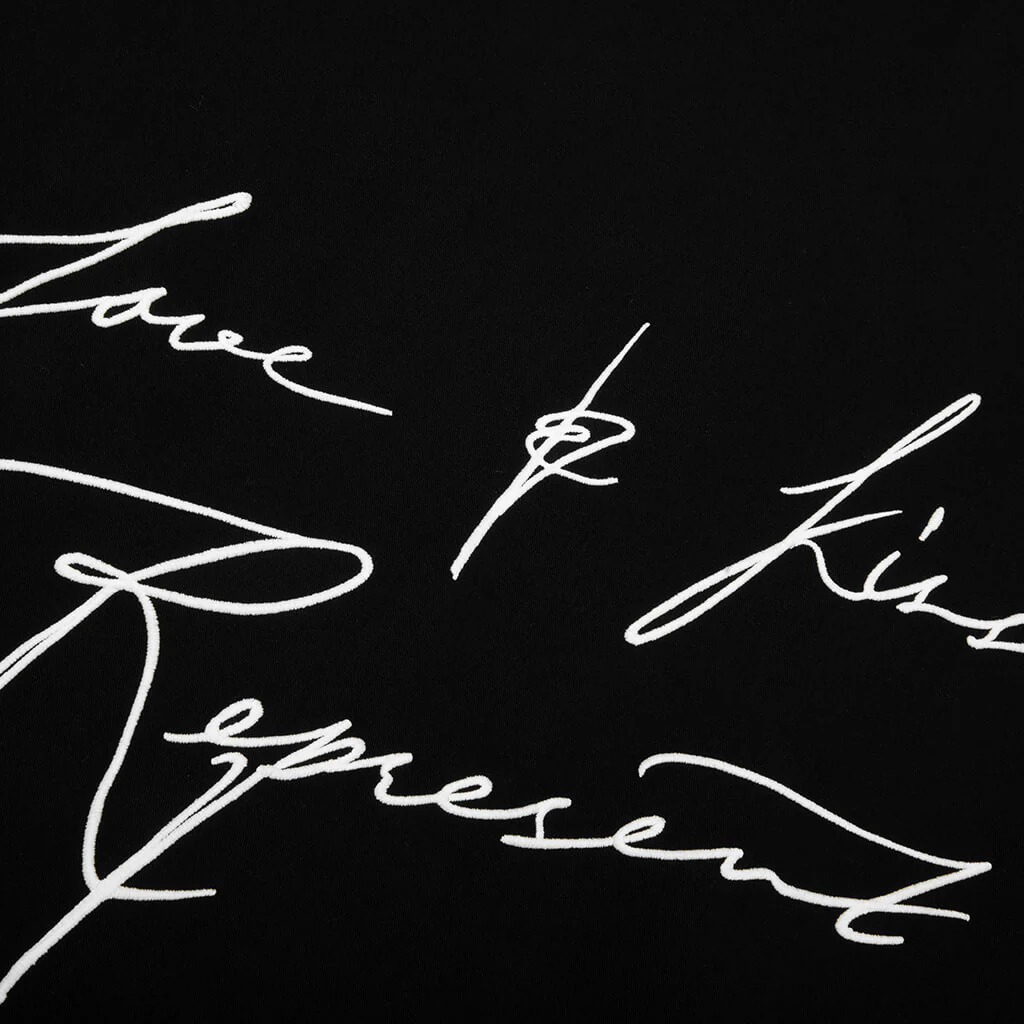 Love And Kisses Resort Shirt - Jet Black - Image 4