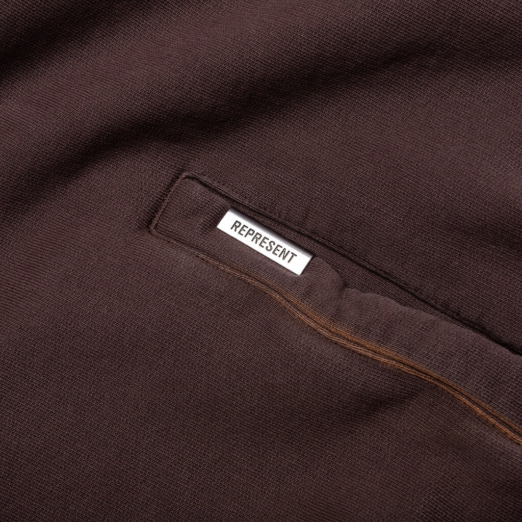 Masking Tape Initial Zip Hoodie - Cedar - Image 6