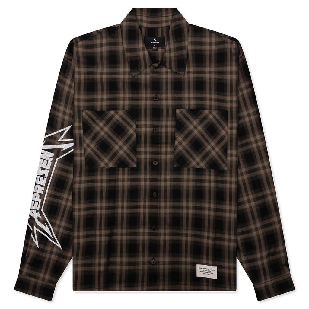 Metallica L/S Shirt - Tobacco