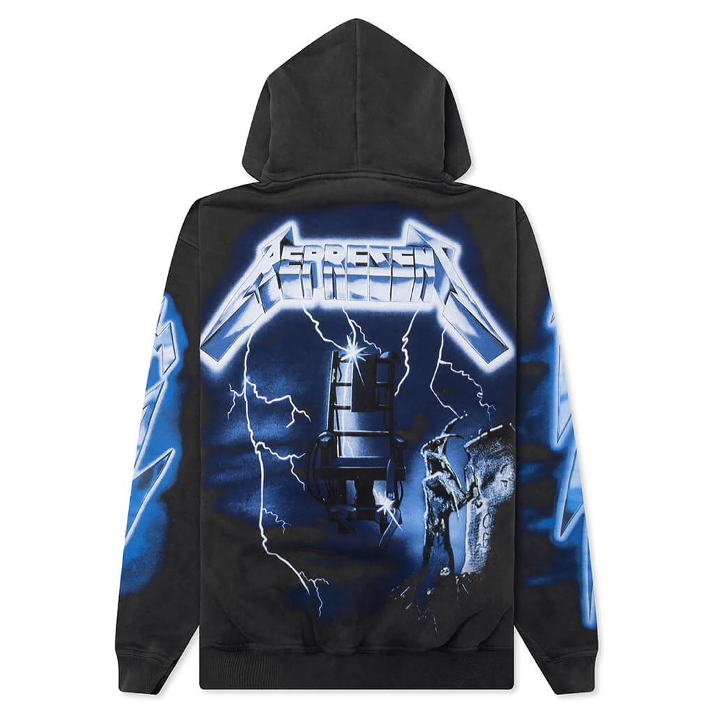 Metallica Ride The Lightning Hoodie - Vintage Grey - Image 2