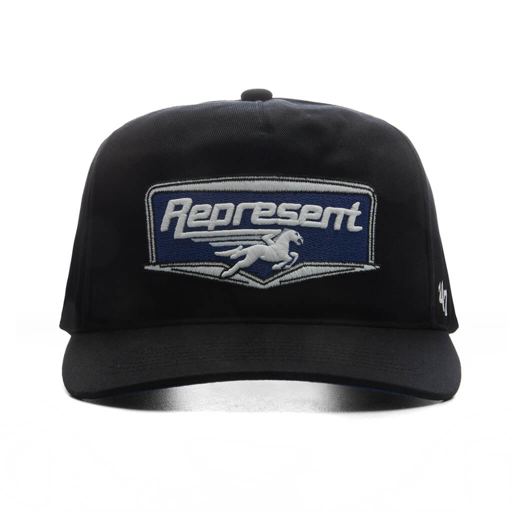 Represent x '47 Nothing Faster Applique Patch Cap - Jet Black