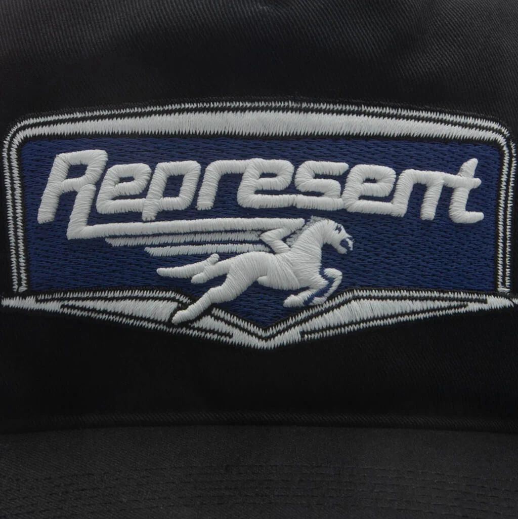Represent x '47 Nothing Faster Applique Patch Cap - Jet Black - Image 2