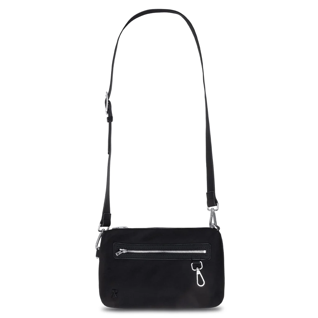 Nylon Messenger Bag - Black