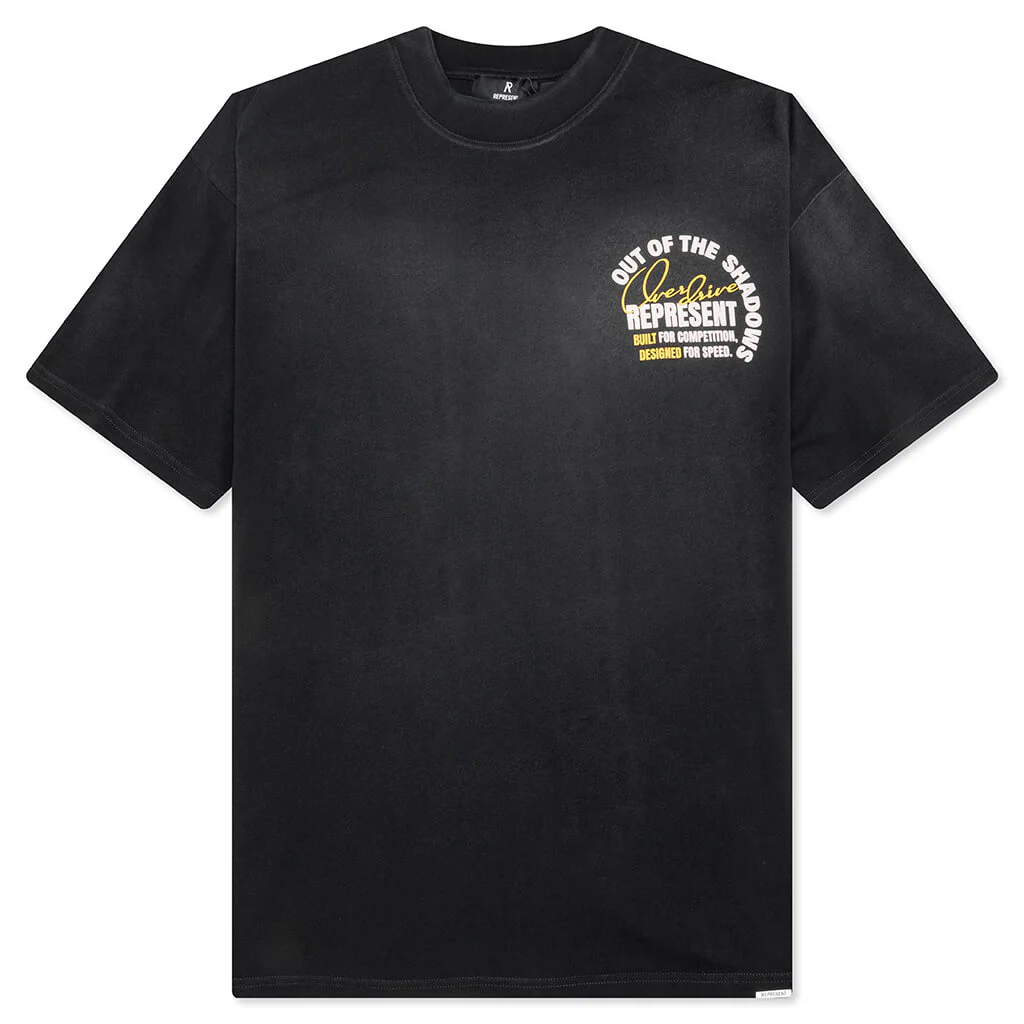 Out Of The Shadows T-Shirt - Stained Black