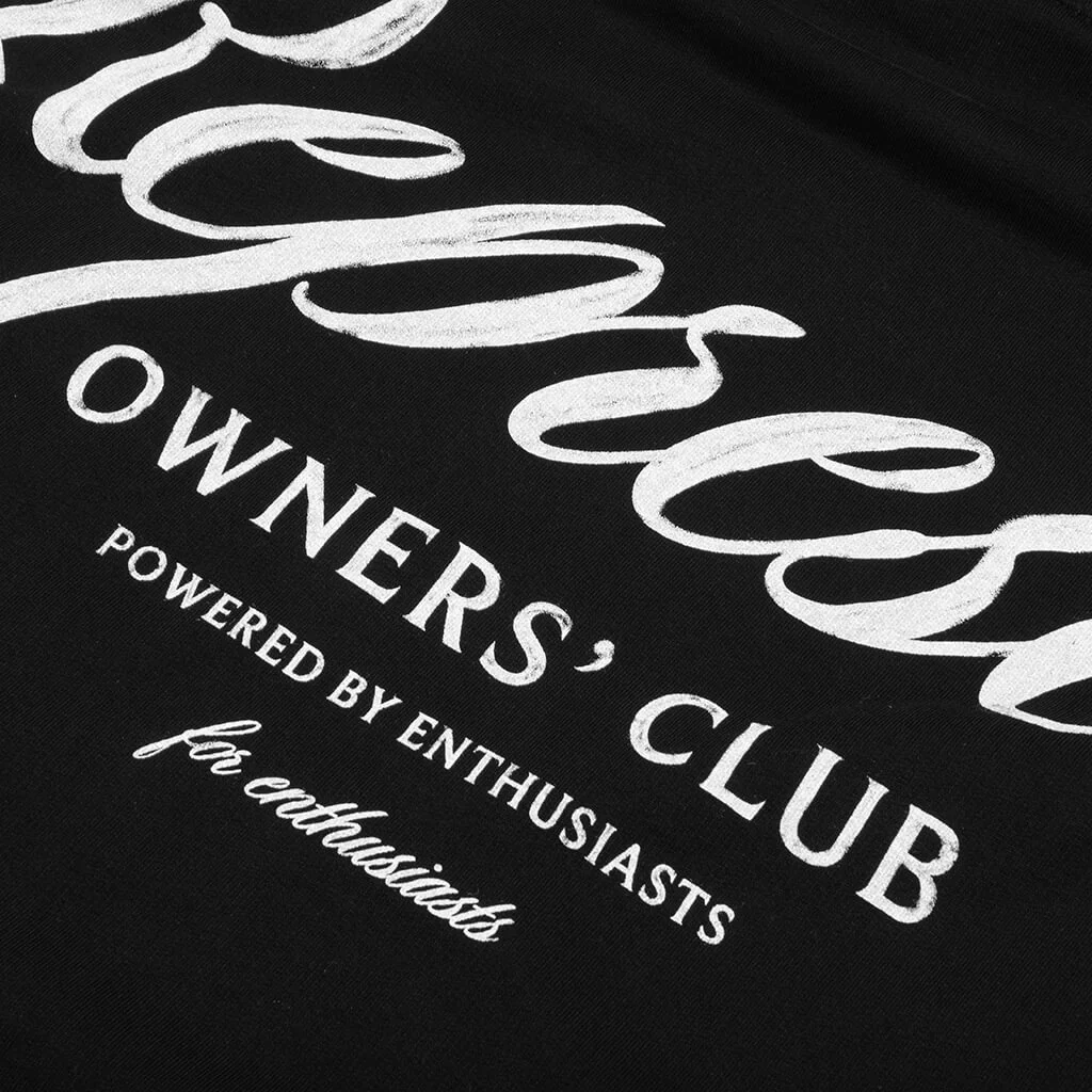 Owners Club Script Hoodie - Black - Image 4