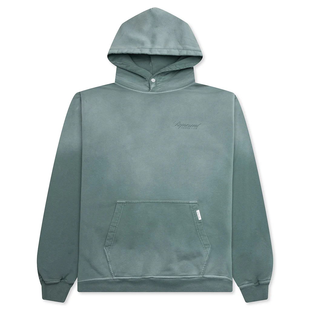 Owners Club Script Hoodie - Vintage Green