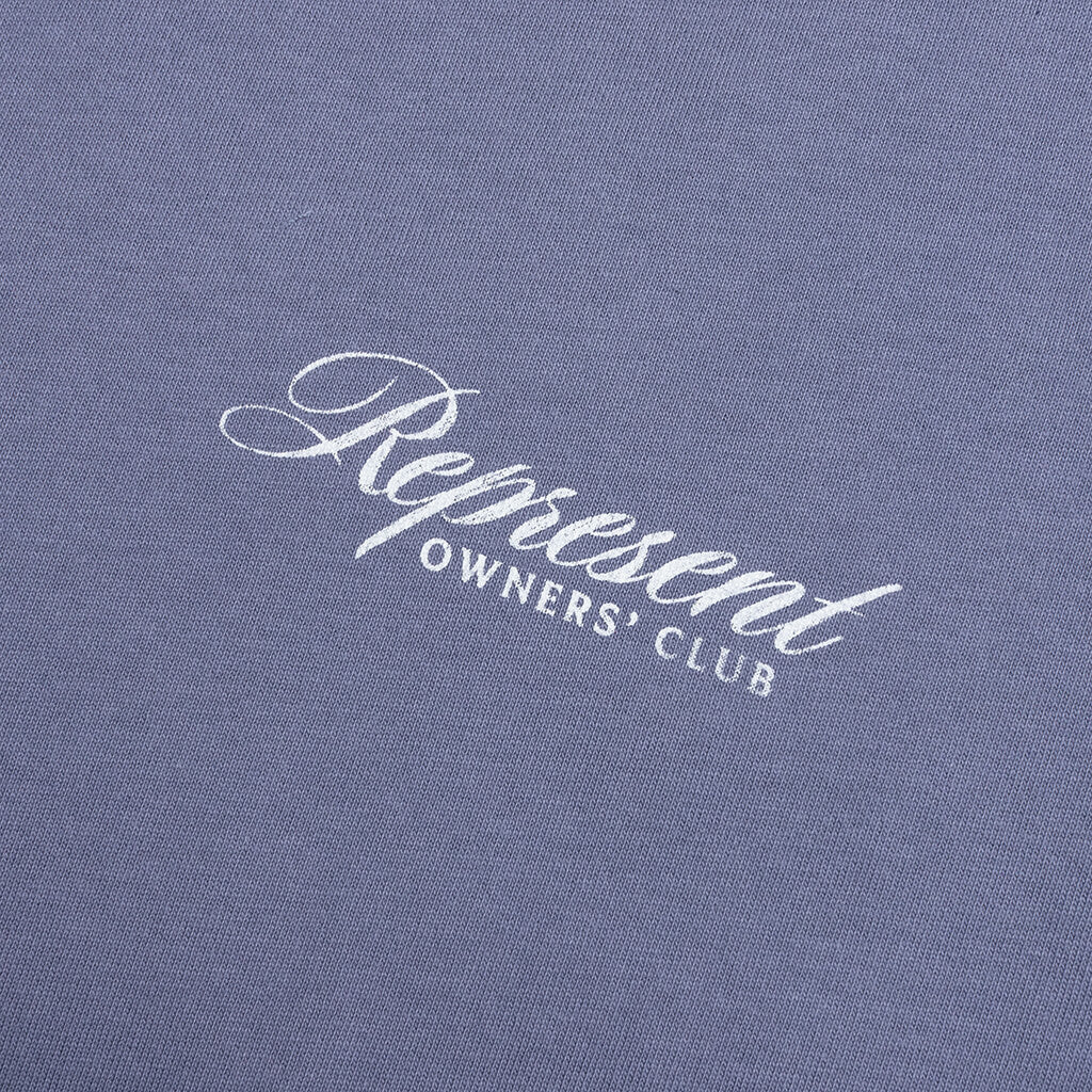 Owners Club Script T-Shirt - Dusty Blue - Image 6