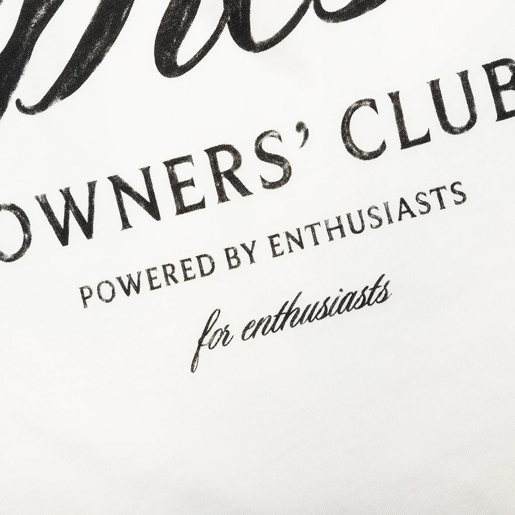 Owners Club Script T-Shirt - Flat White - Image 5