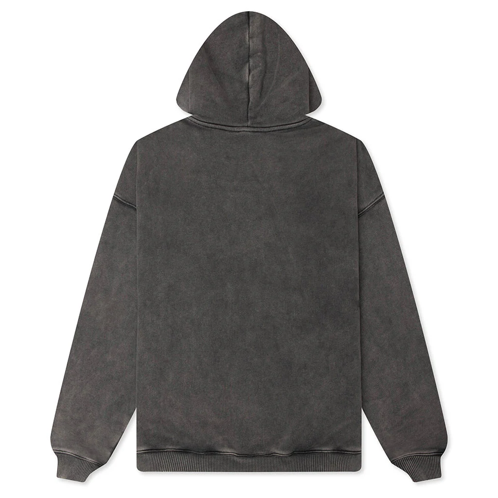 Pegasus Zip Through Hoodie - Vintage Grey - Image 2