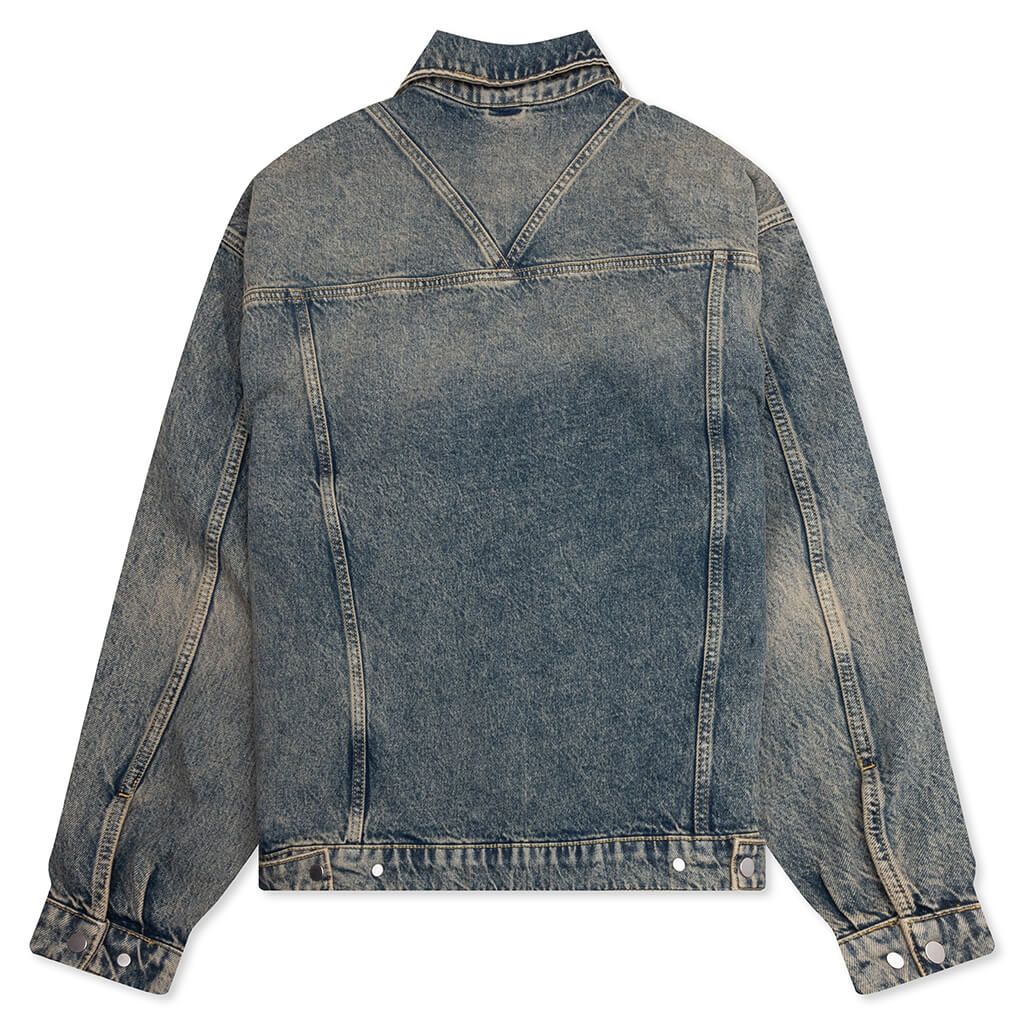 R4 Denim Jacket - Blue Cream - Image 2