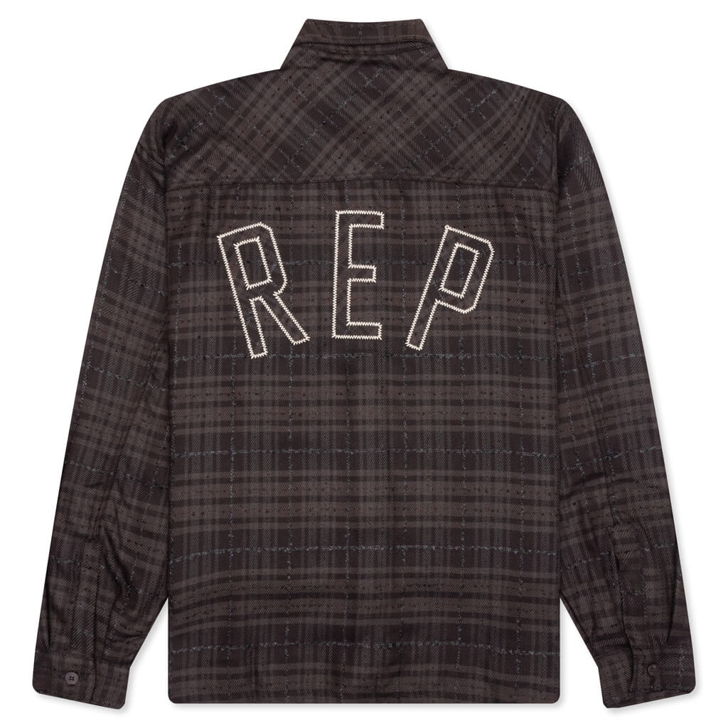 Rep Flannel Shirt - Coffee - Image 2