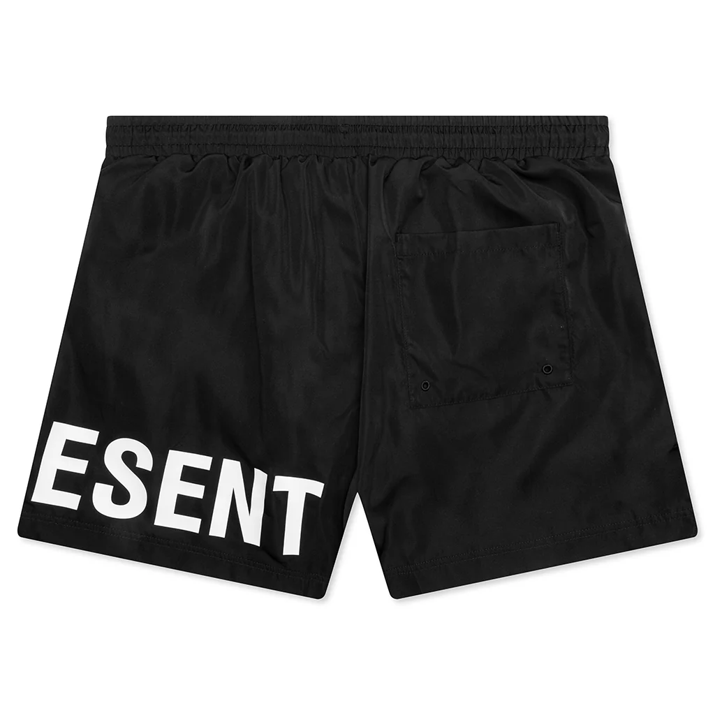 Polyester Swim Short - Black - Image 2