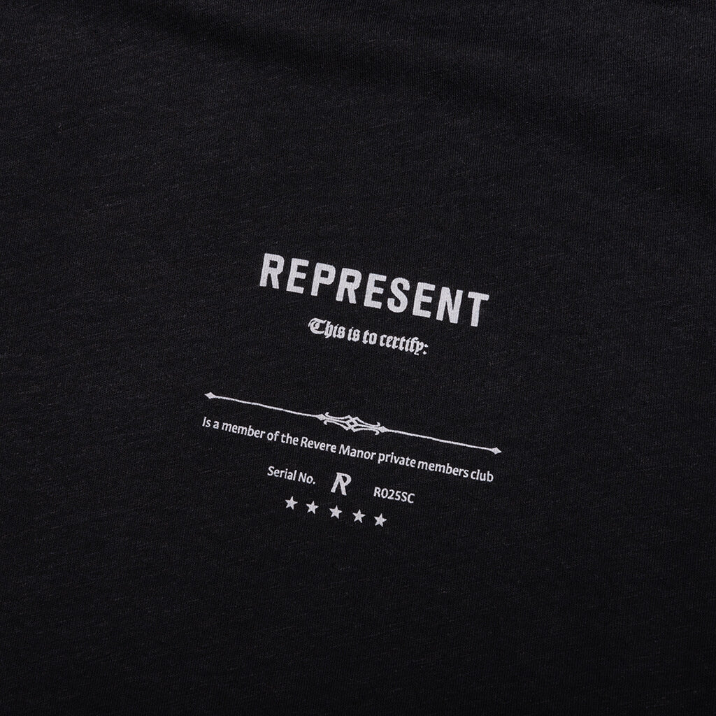 Revere Manor T-Shirt - Stained Black - Image 7