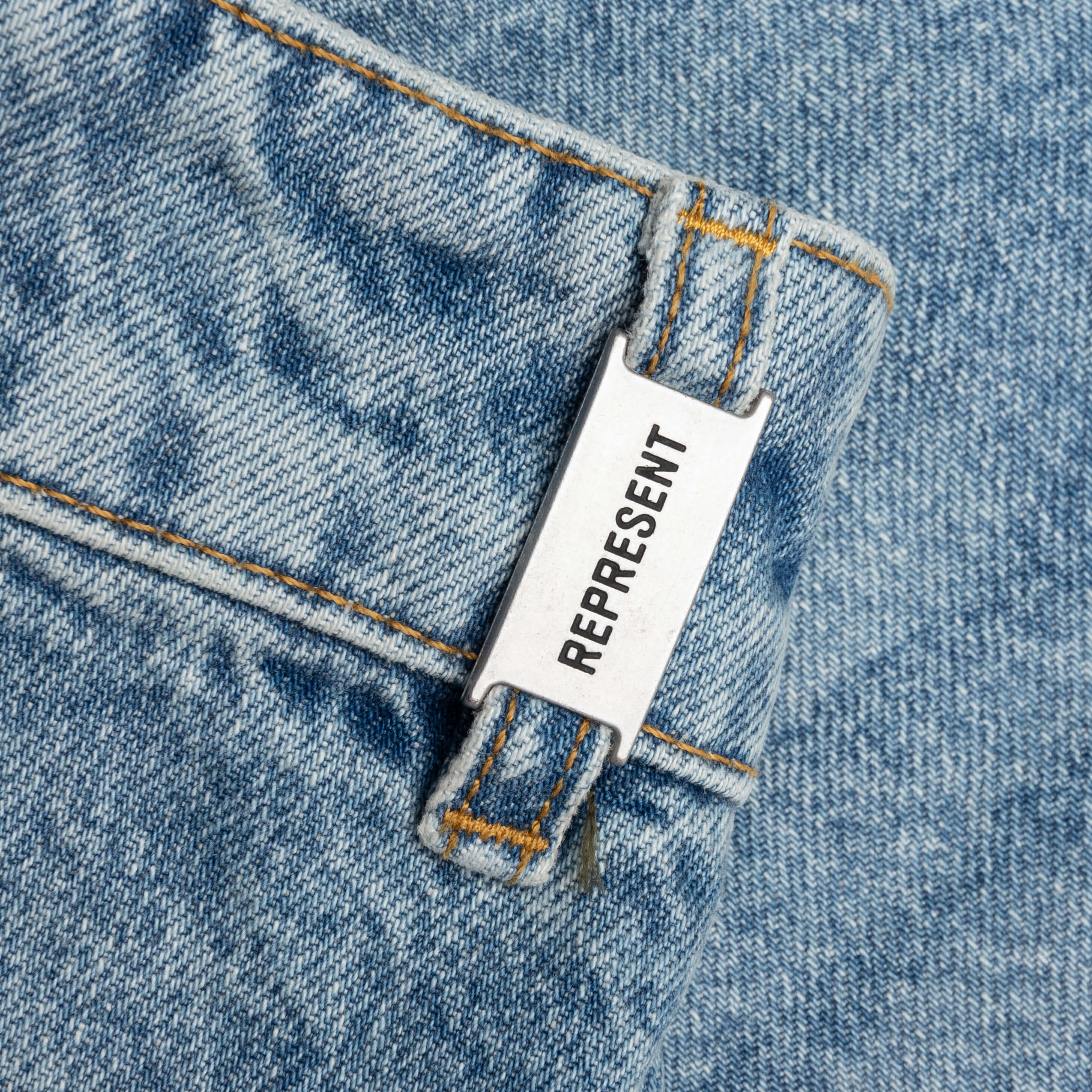 Tailored Denim Shorts - Blue - Image 3