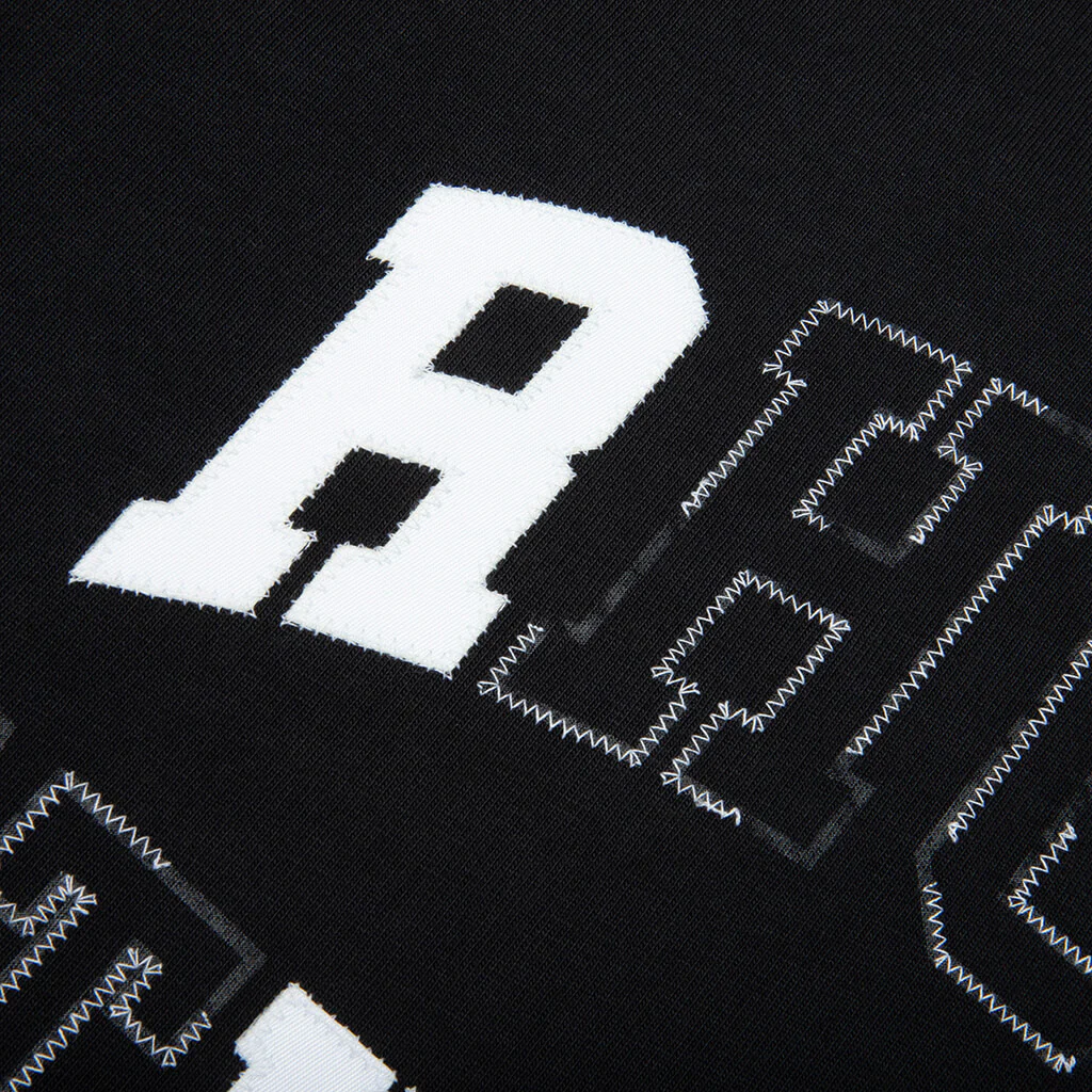 Rhude Athletic Tee - Vintage Black/White - Image 4
