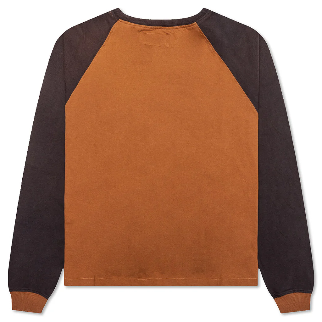 Black Hills L/S Raglan Sweatshirt - Camel/Black - Image 2