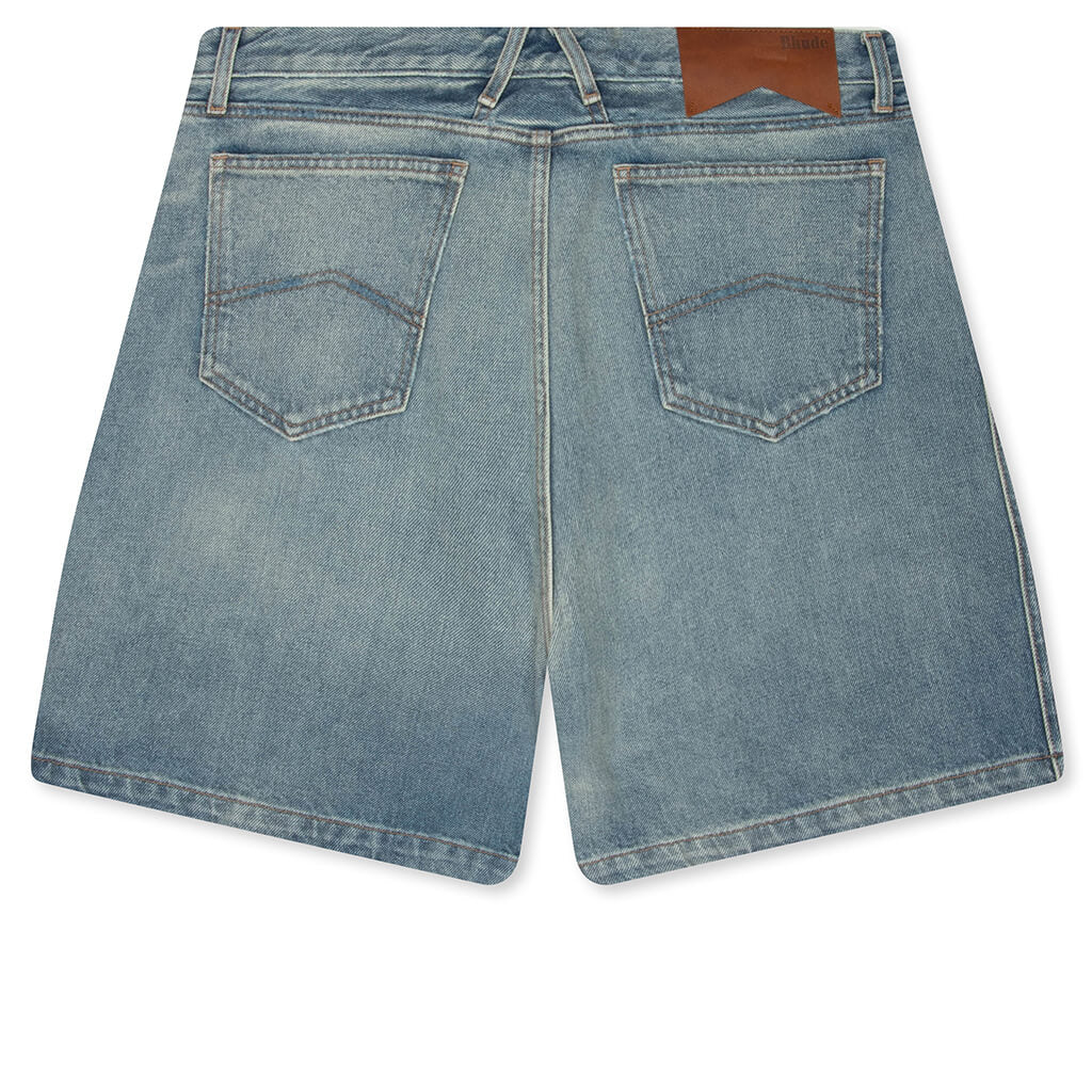 Boxy Traxedo Denim Short - Isla Indigo - Image 2