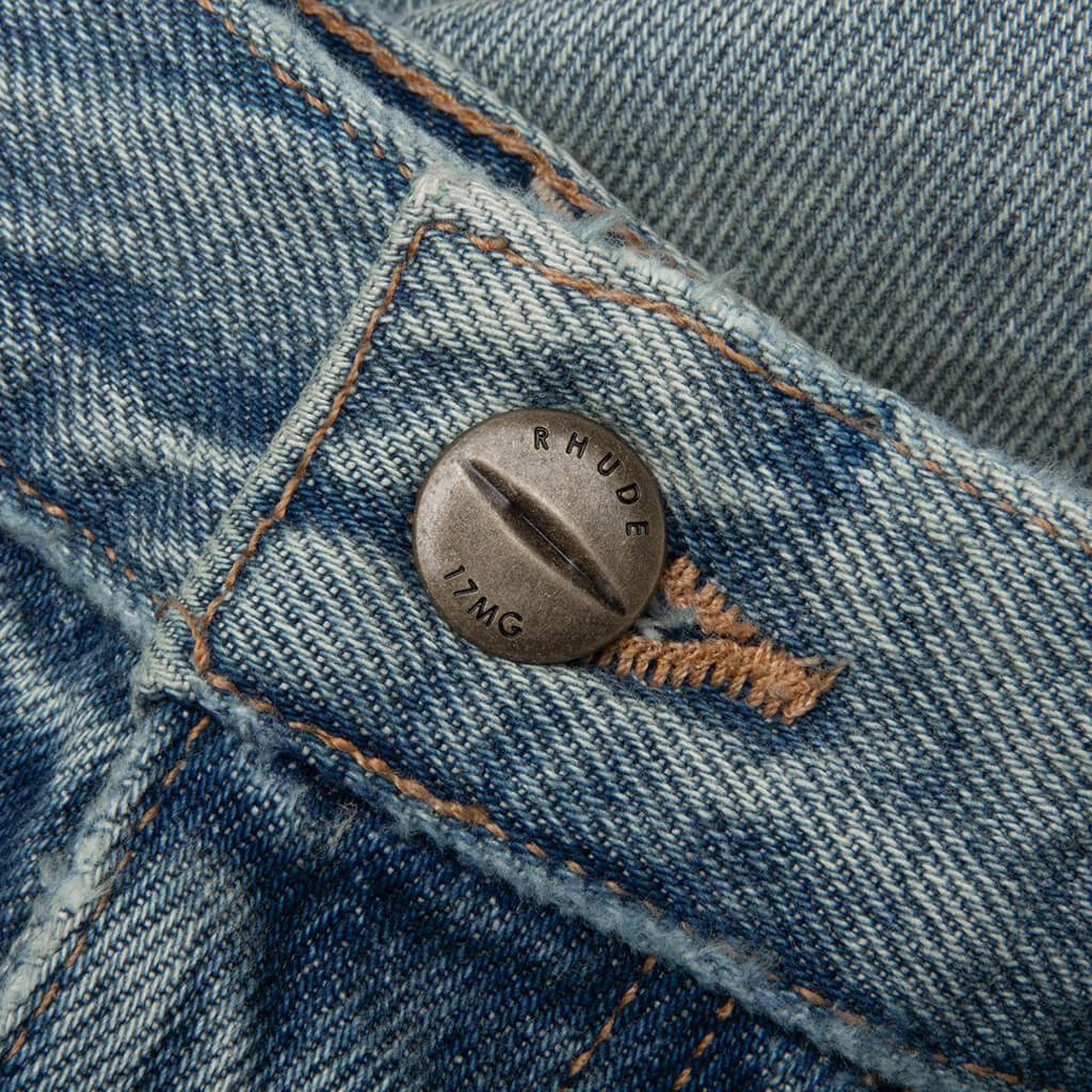 Boxy Traxedo Denim Short - Isla Indigo - Image 3