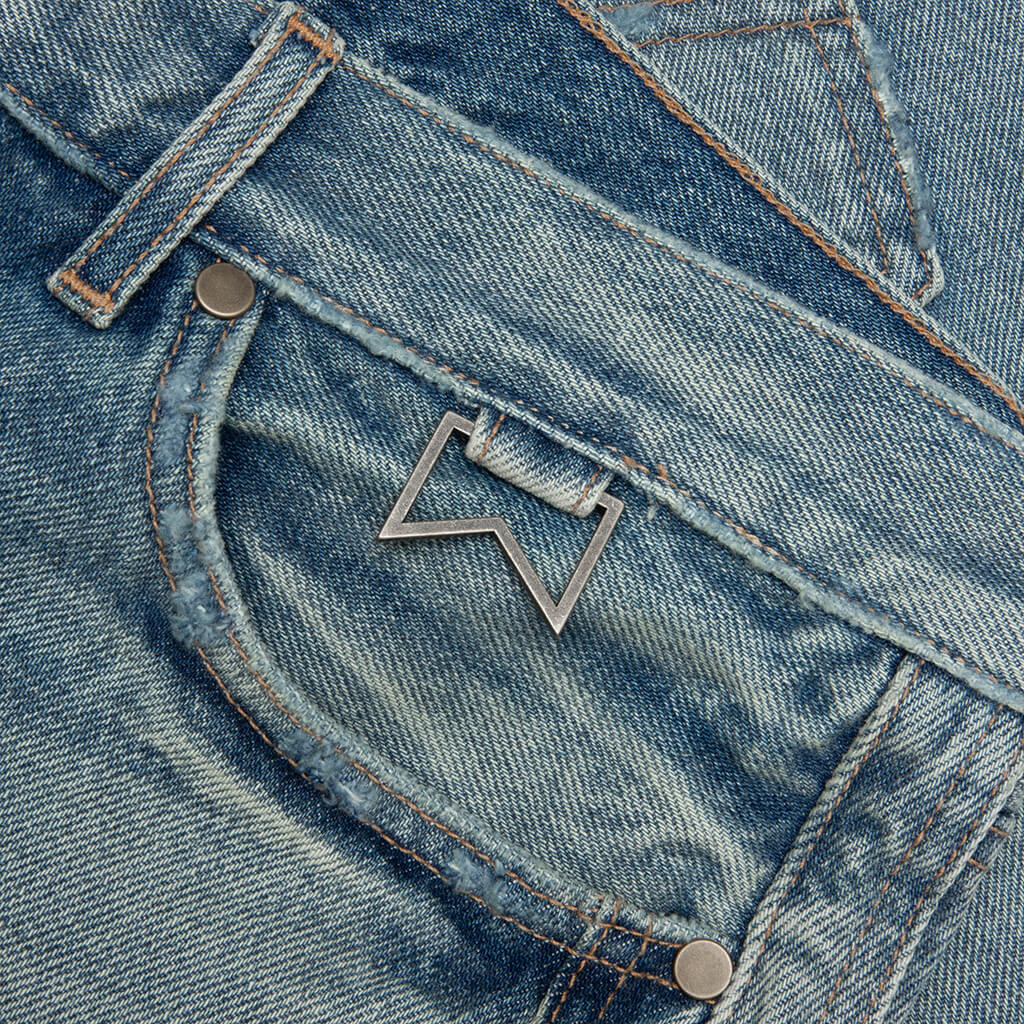 Boxy Traxedo Denim Short - Isla Indigo - Image 4