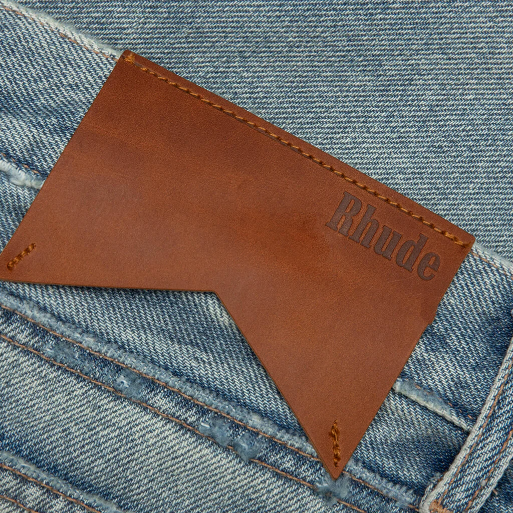 Boxy Traxedo Denim Short - Isla Indigo - Image 5