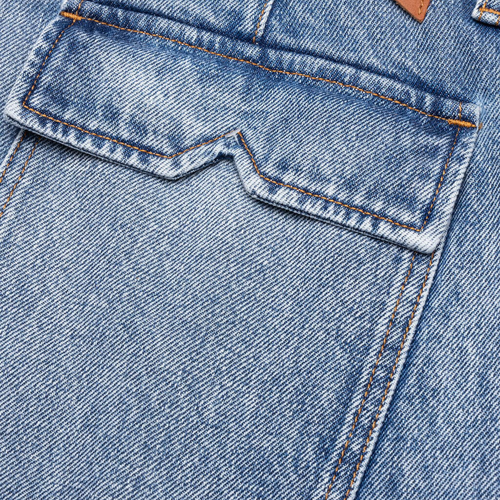 Cargo Denim Baggy Short - Bay Indigo - Image 3