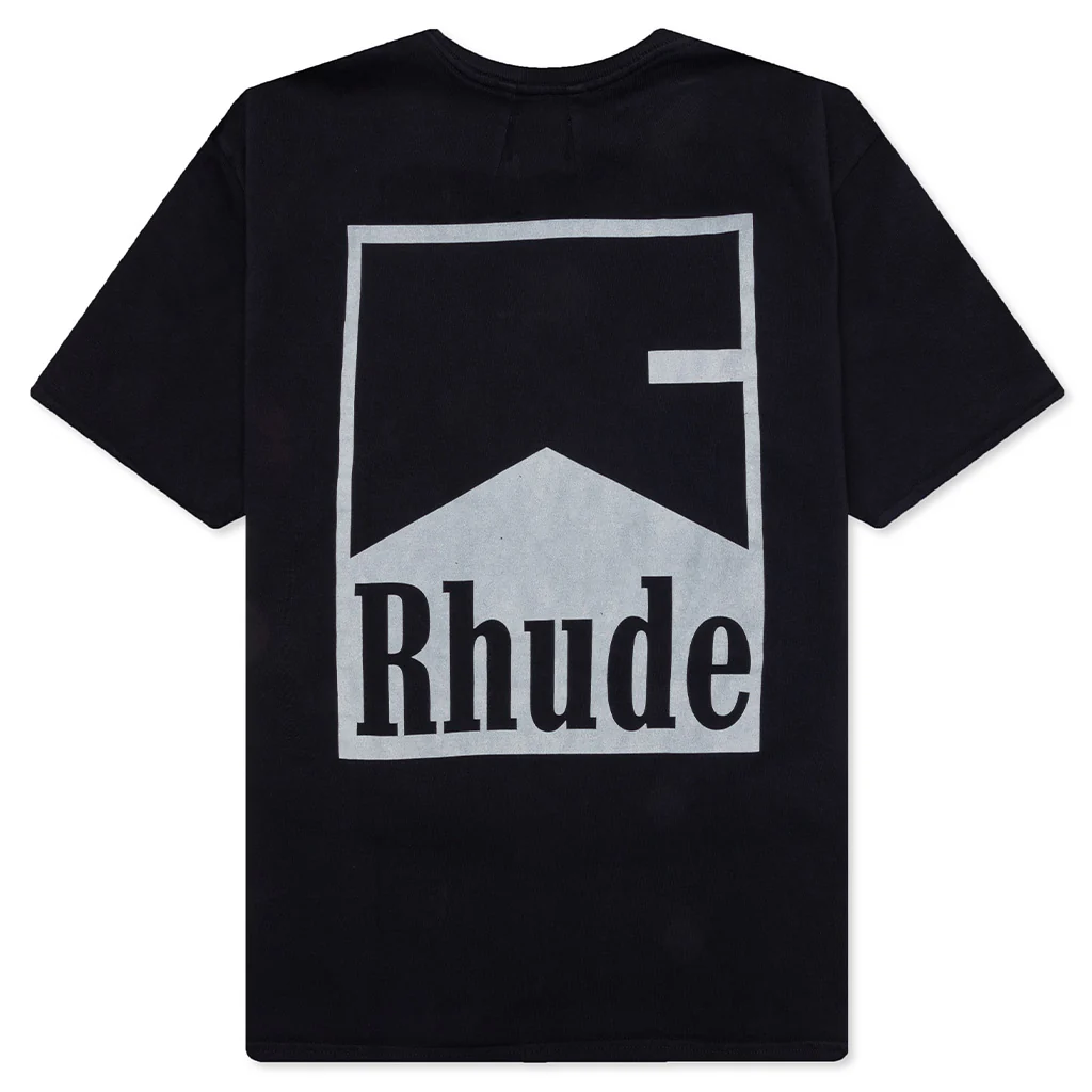 Rhude Chevron Tee - Vintage Black - Image 2