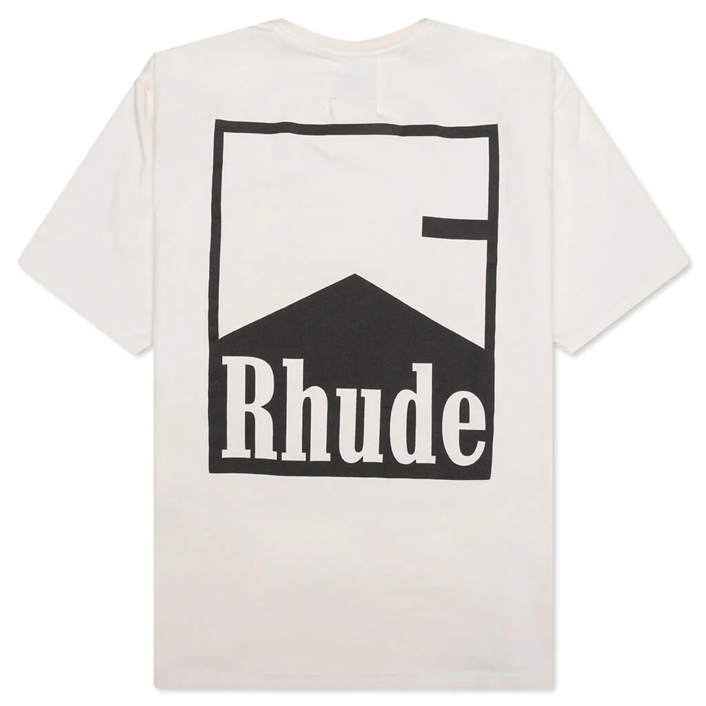 Rhude Chevron Tee - Vintage White - Image 2
