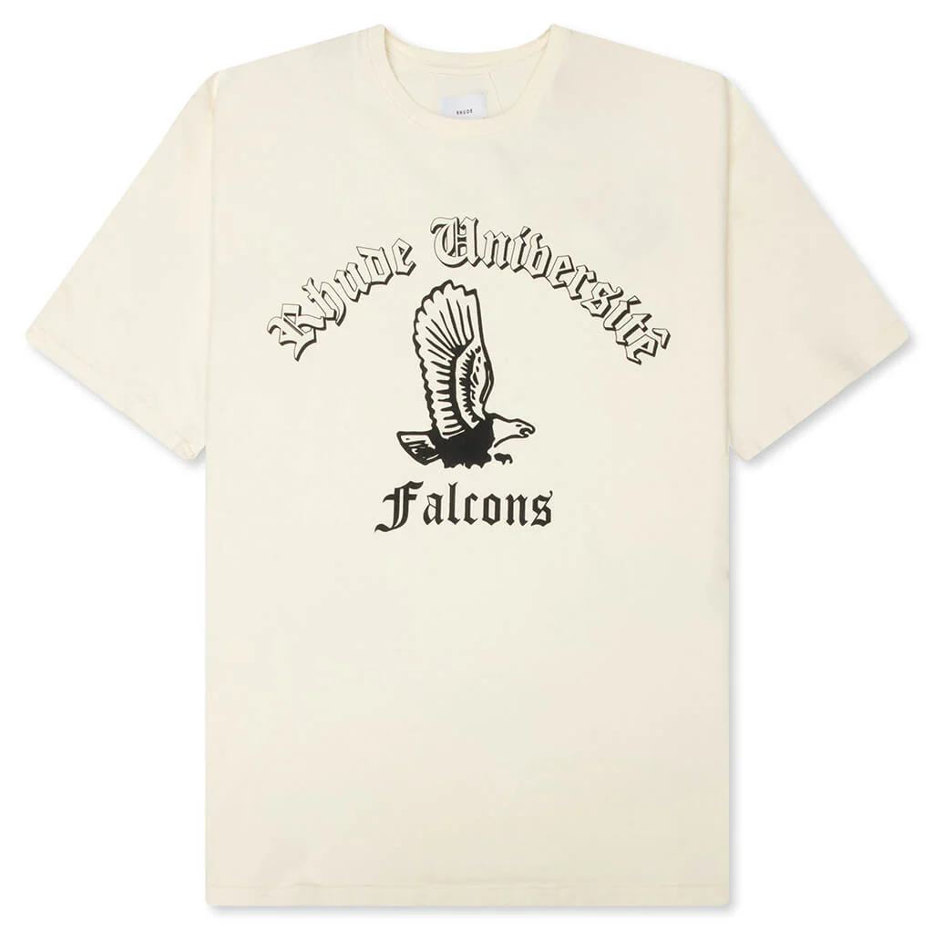 Collegiate Falcons Tee - Vintage White/Black/Green