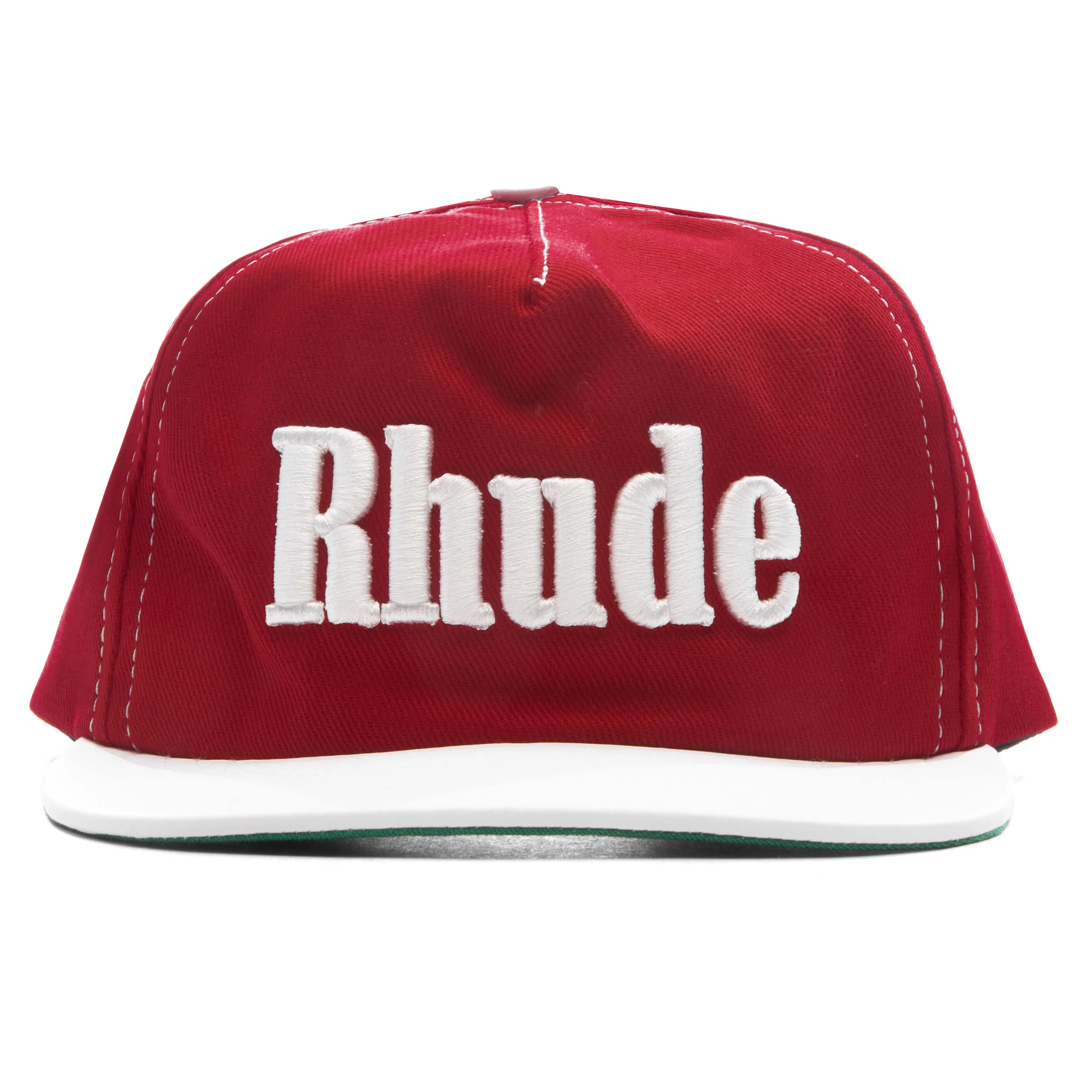 Contrast Logo Hat - Red/White