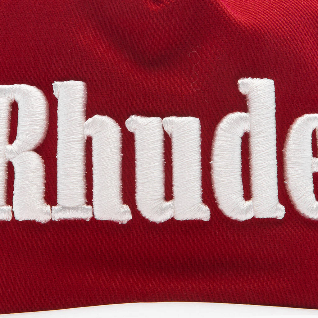 Contrast Logo Hat - Red/White - Image 2