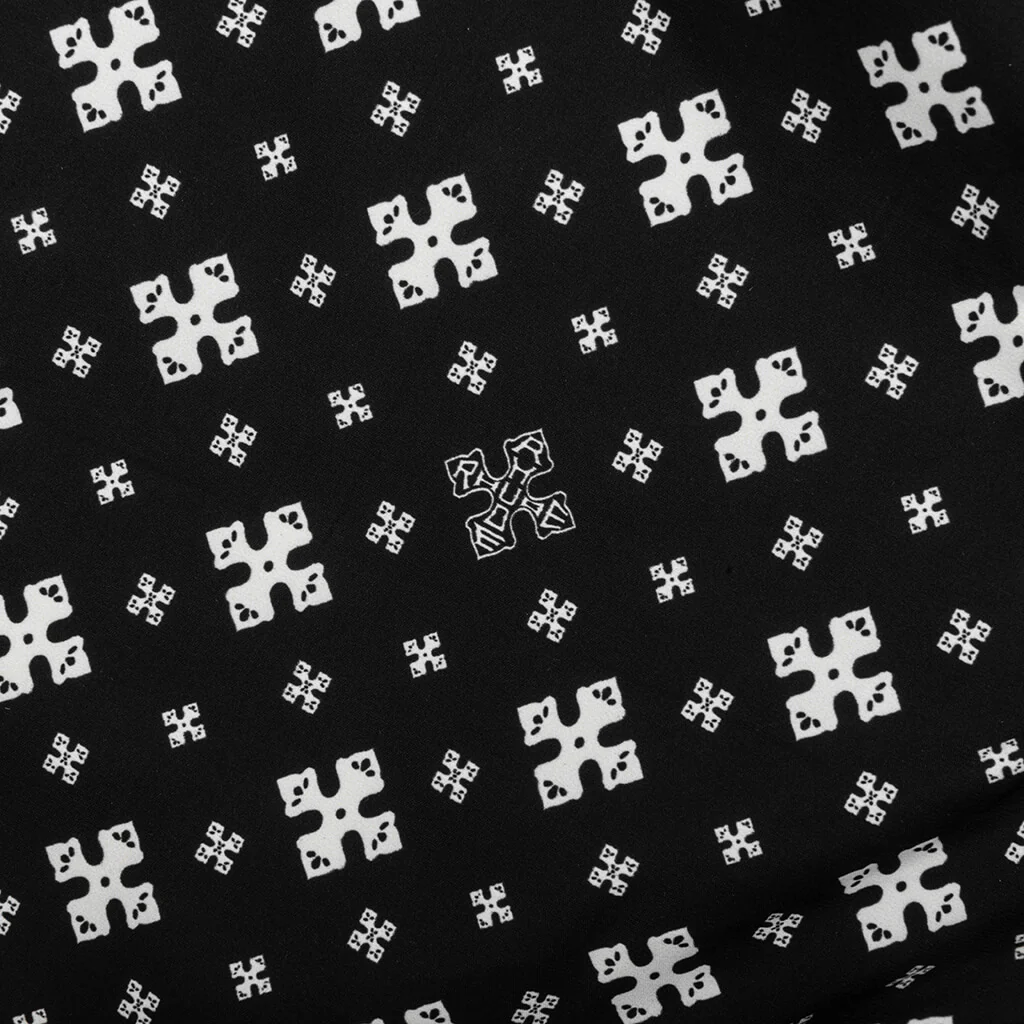 Cross Bandana Swim Short - Black/White - Image 5