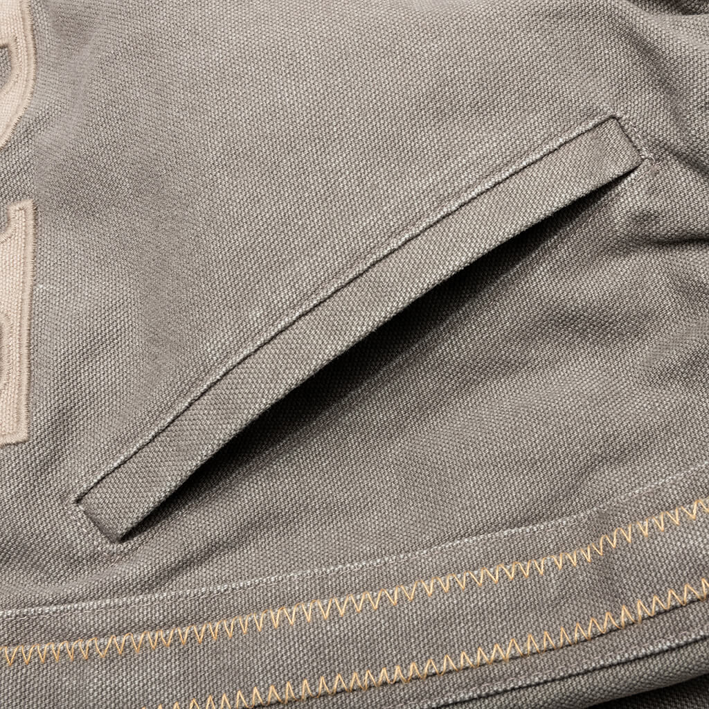 Rhude Emb. Canvas Logo Short - Olive/Tan - Image 3