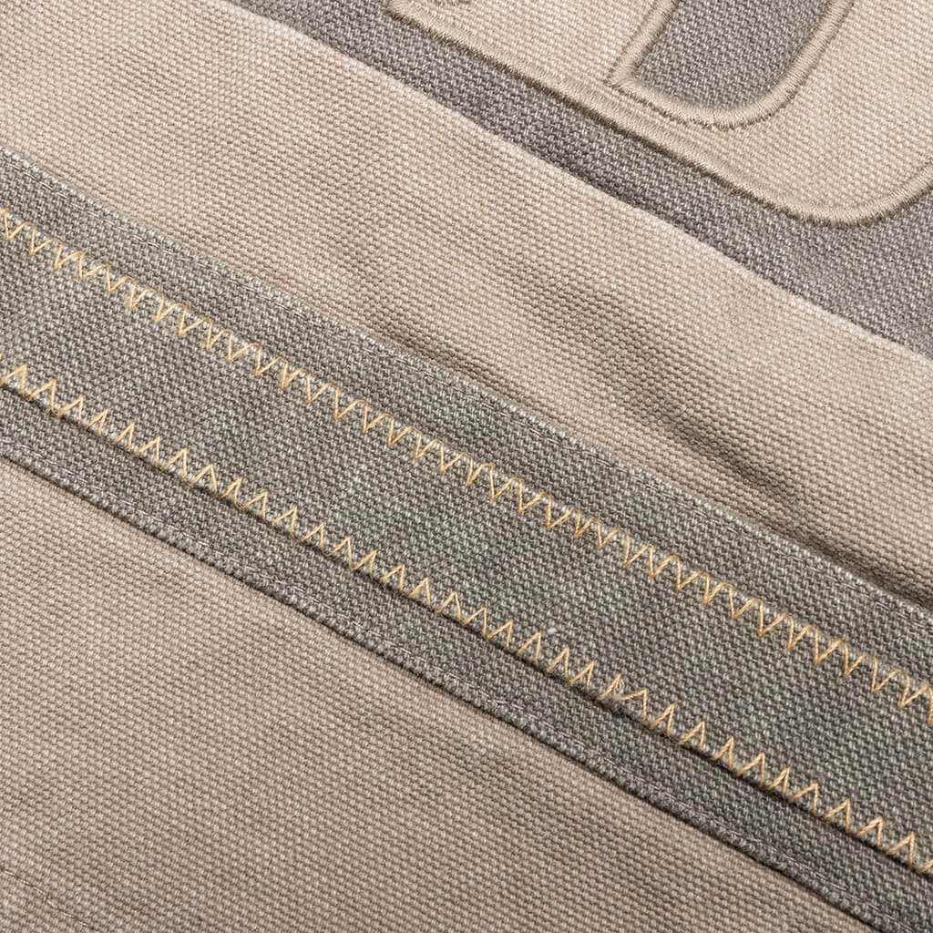 Rhude Emb. Canvas Logo Short - Olive/Tan - Image 5