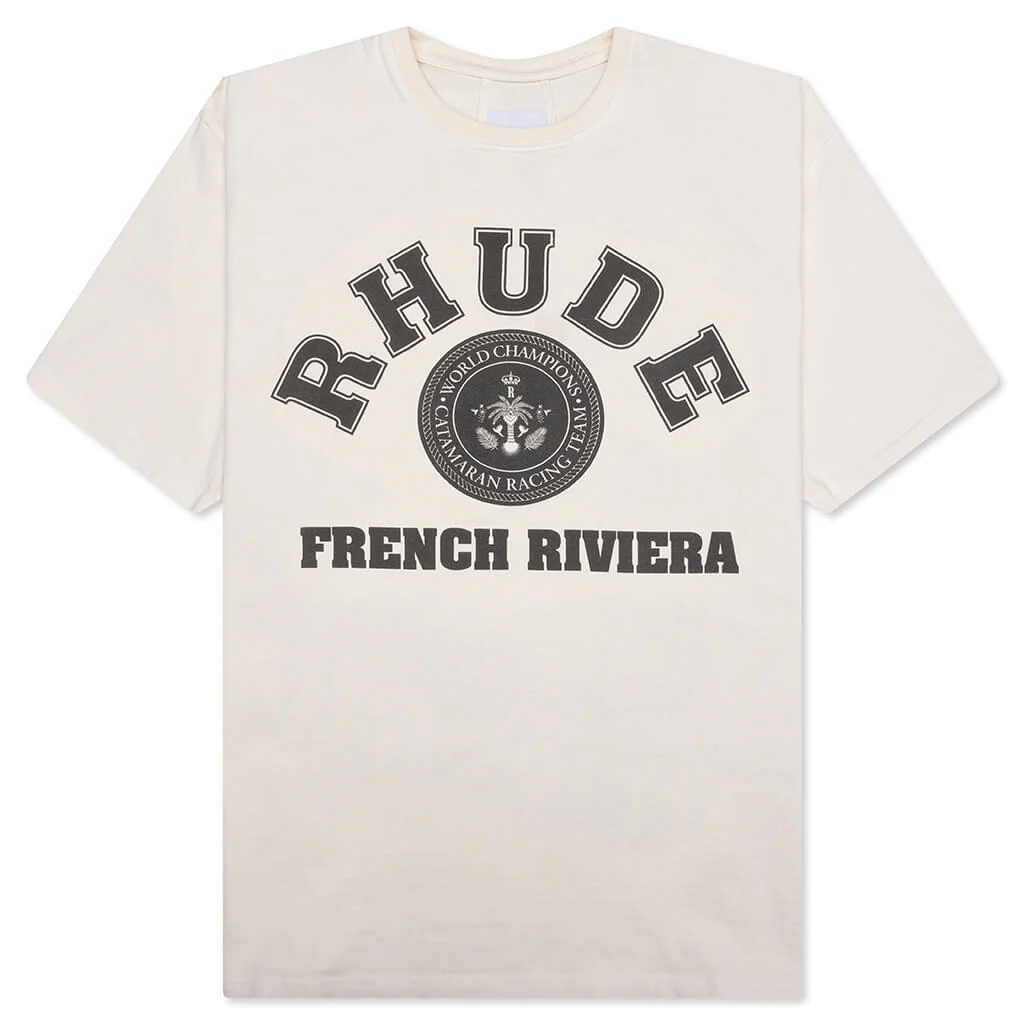 Rhude French Riviera Tee - Vintage White