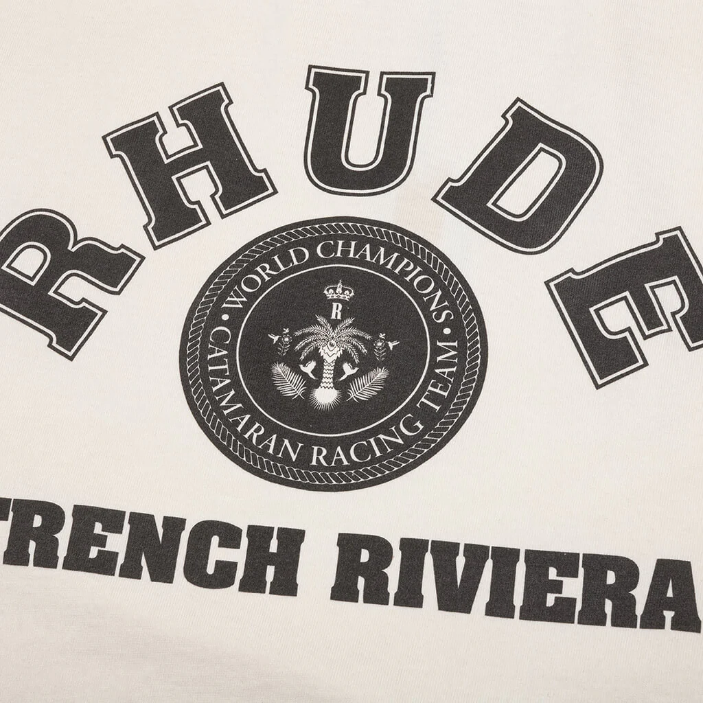 Rhude French Riviera Tee - Vintage White - Image 3