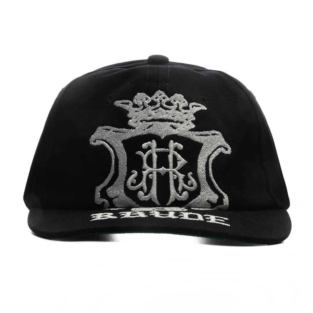 Grand Cru Crest Curved Brim Hat - Black/White