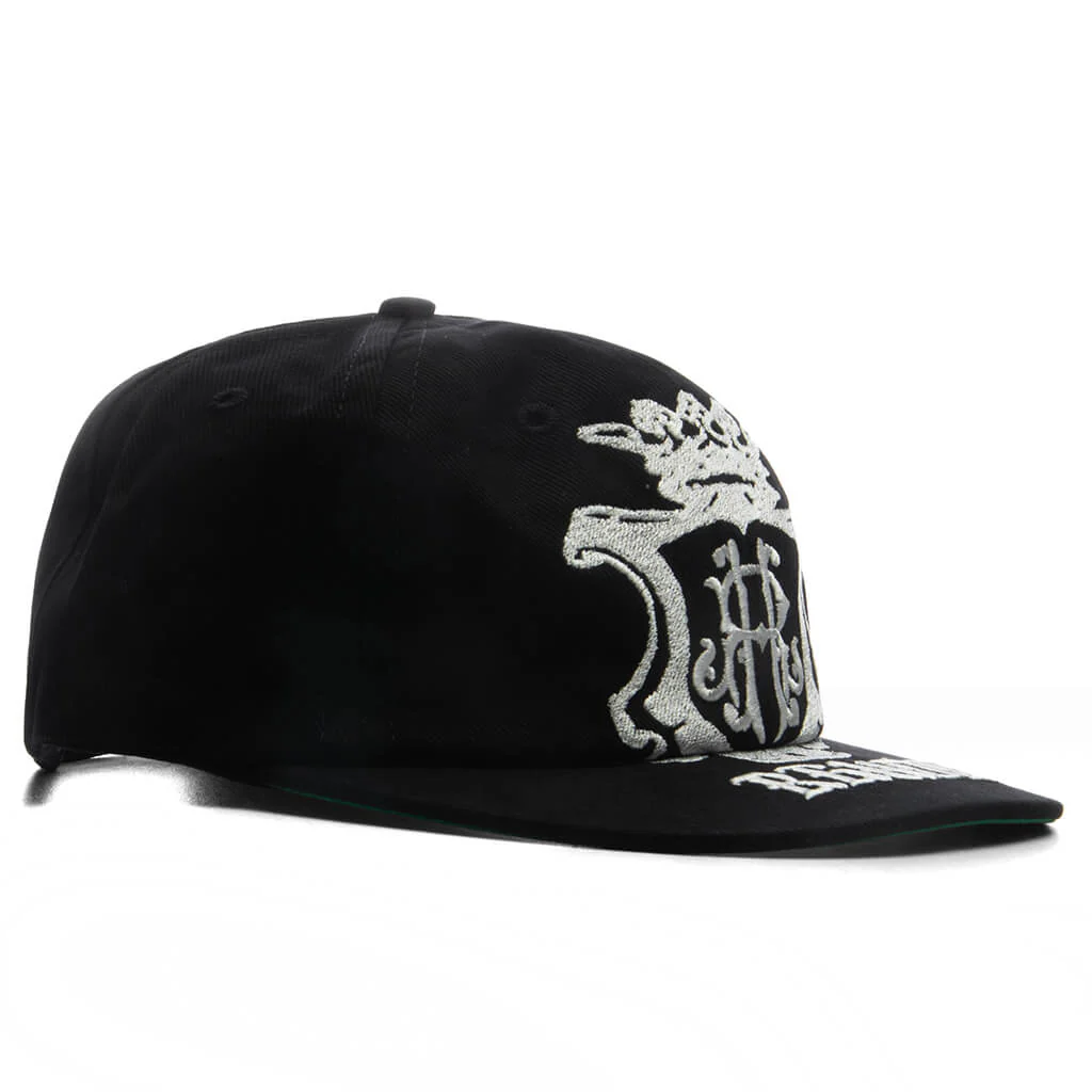 Grand Cru Crest Curved Brim Hat - Black/White - Image 3