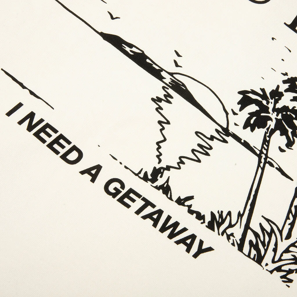 I Need A Getaway Tee - Vintage White/Black - Image 3