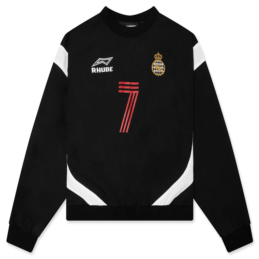 Lago Soccer Jersey Crewneck - Black/White/Red